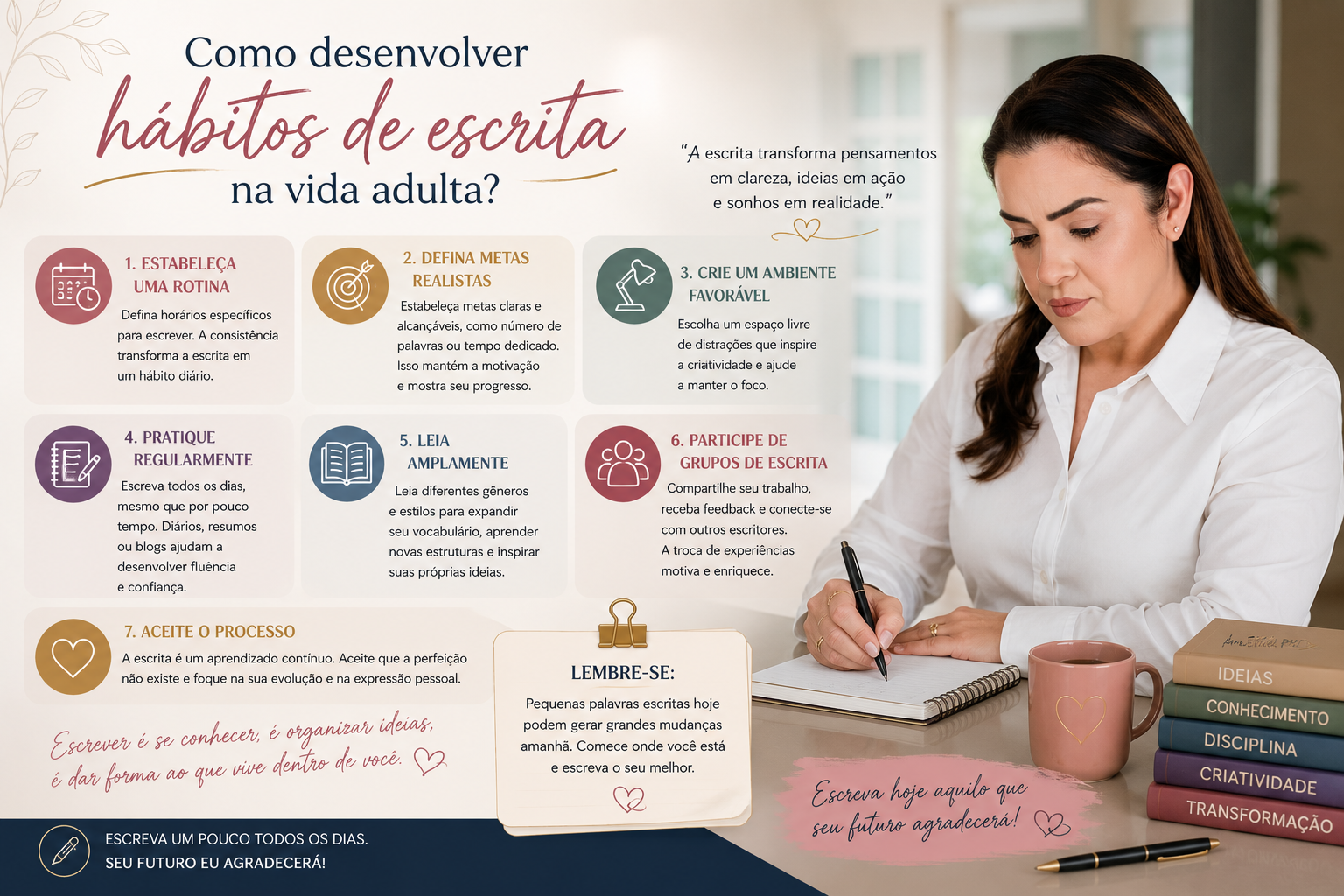 Como desenvolver hábitos de escrita na vida adulta?